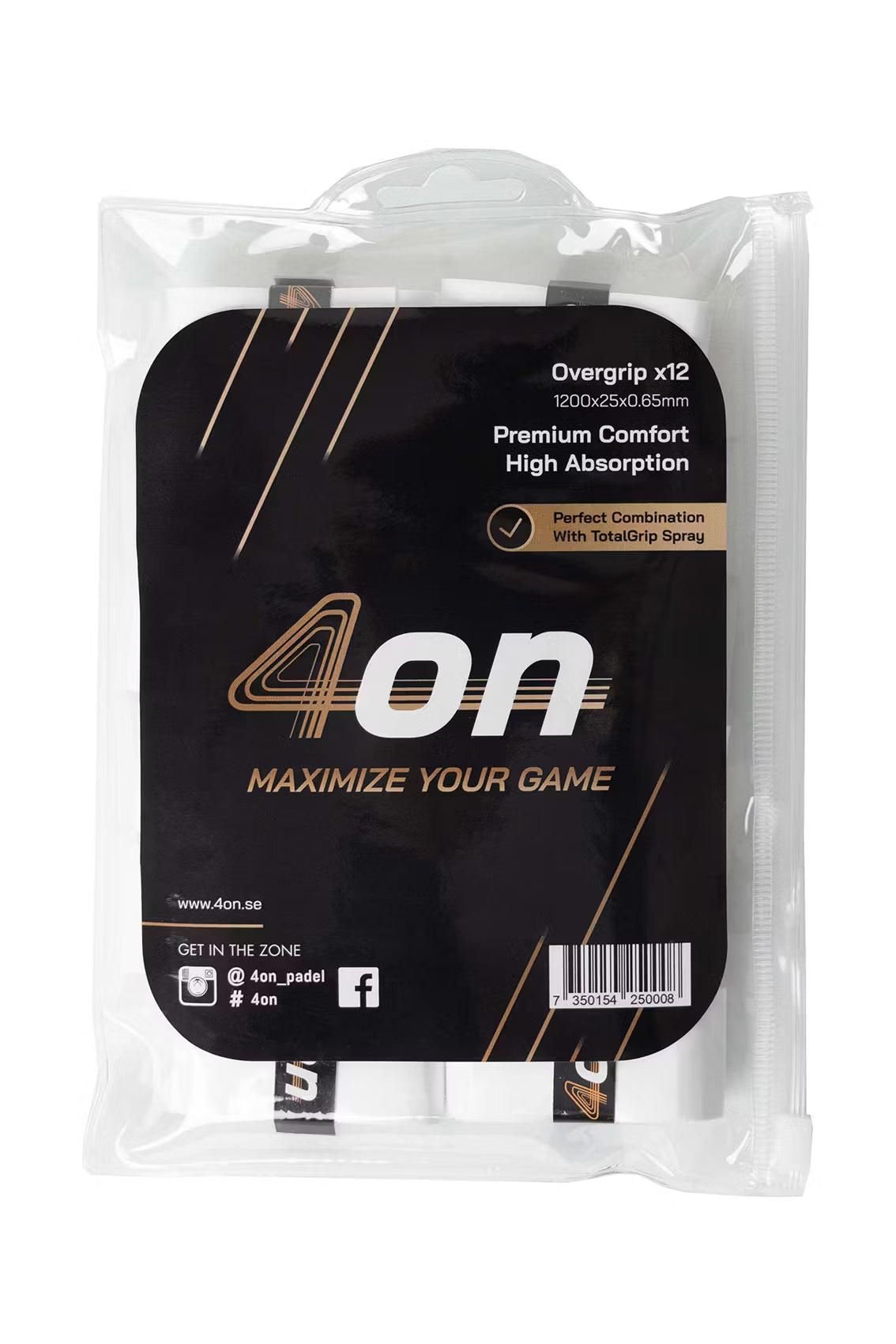 4on Premium Comfort Overgrip, 12-Pack