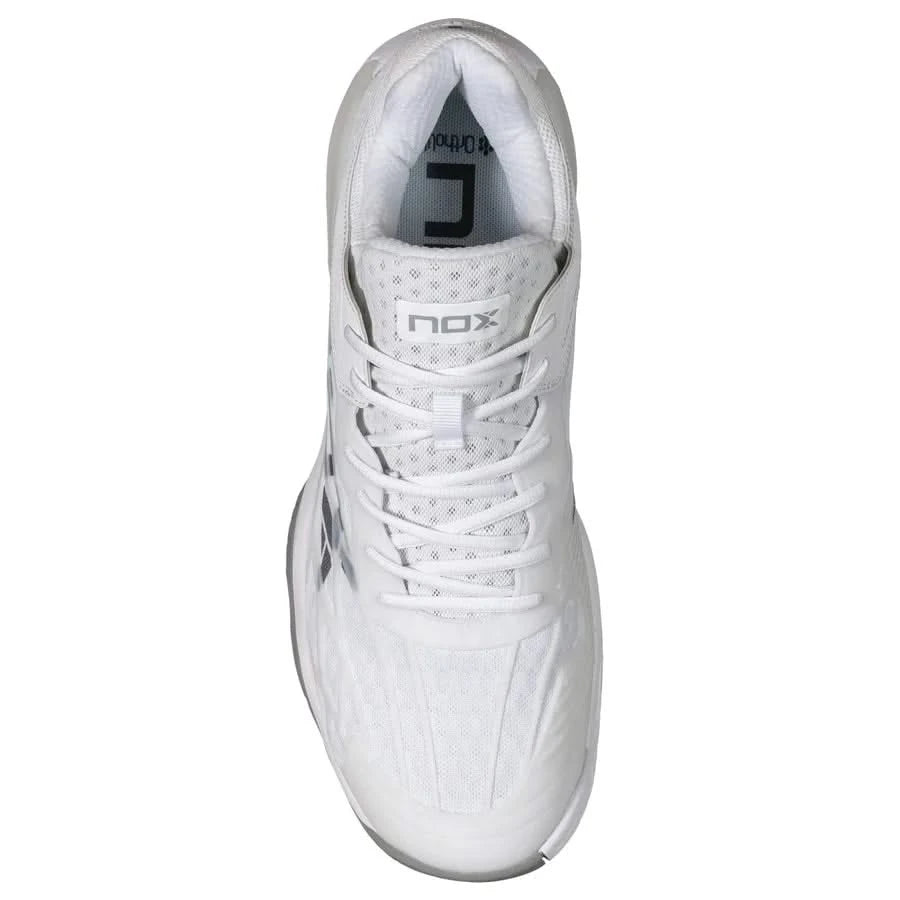 Nox Lux Tempo White/Gray Pickleball Shoes