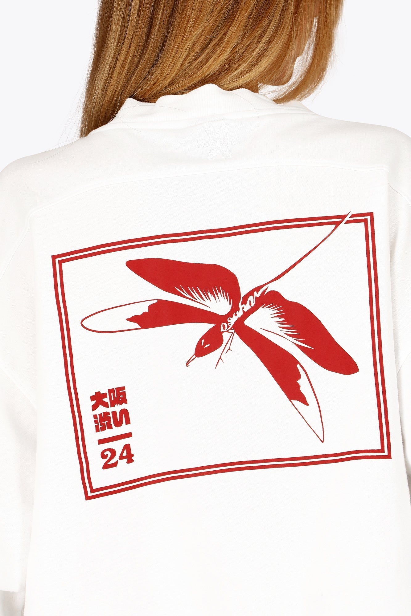Osaka Women V Neck Cropped Sweater | White