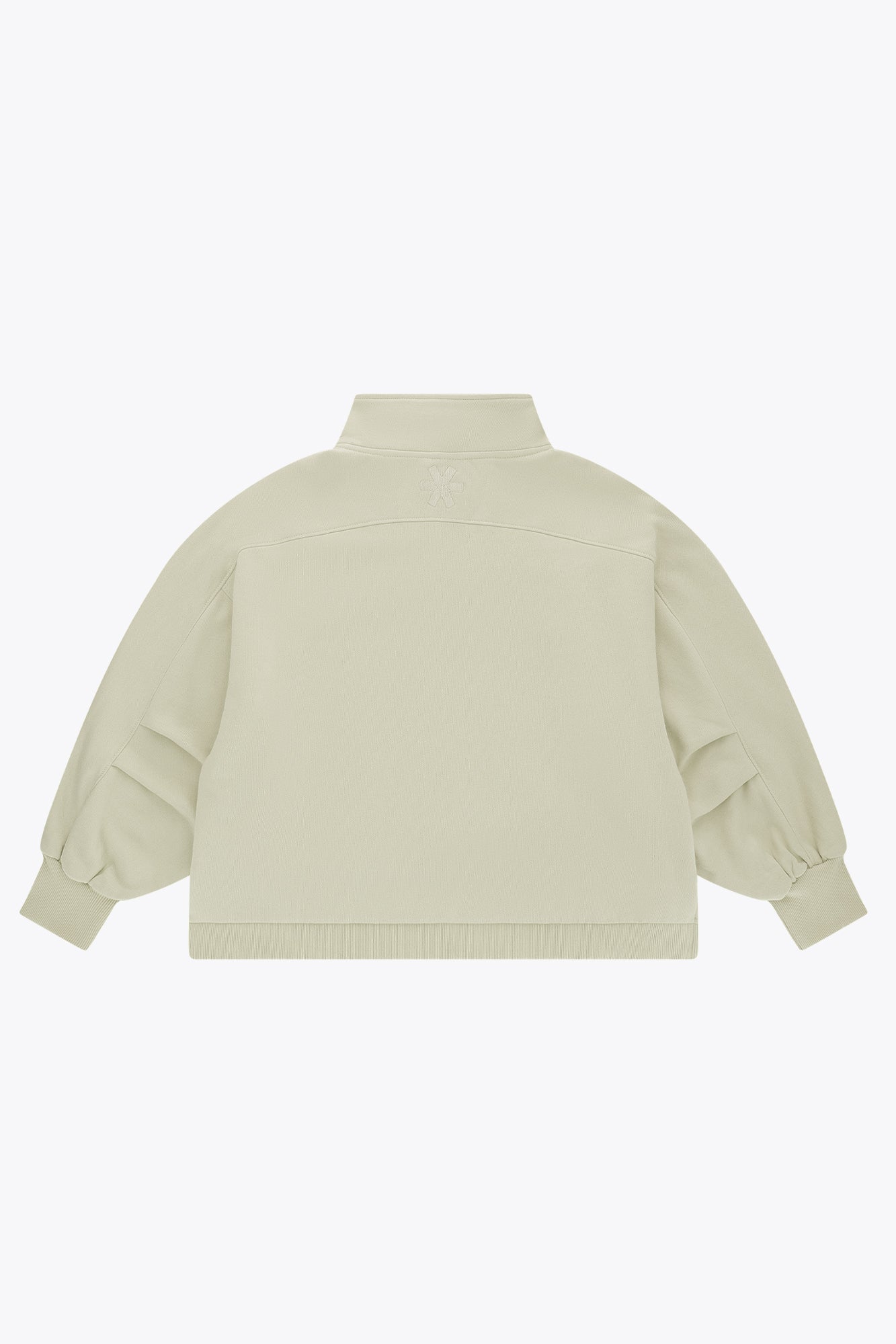 Osaka Women Cropped Half Zip Sweater | Warm Grey