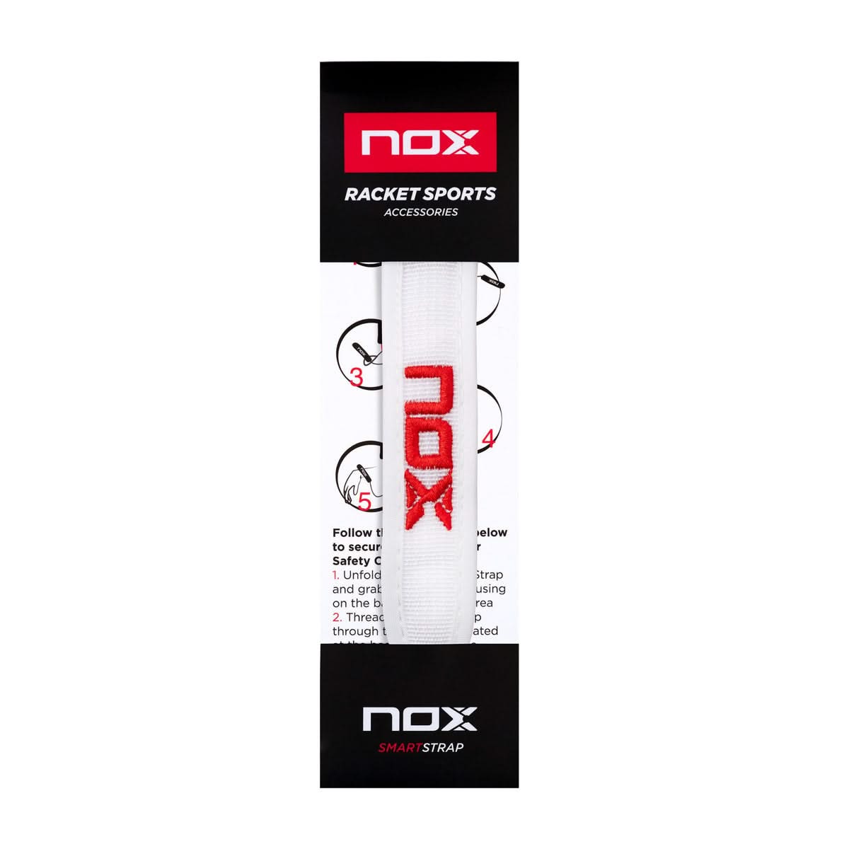 NOX SmartStrap® safety cord LUXURY white-Safety Strap-NOX-Casas Padel