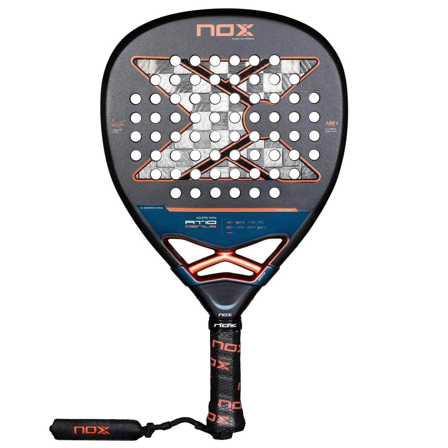 NOX Padel Racket AT10 Genius Attack 18K 2025-Padel Racket-NOX-Casas Padel