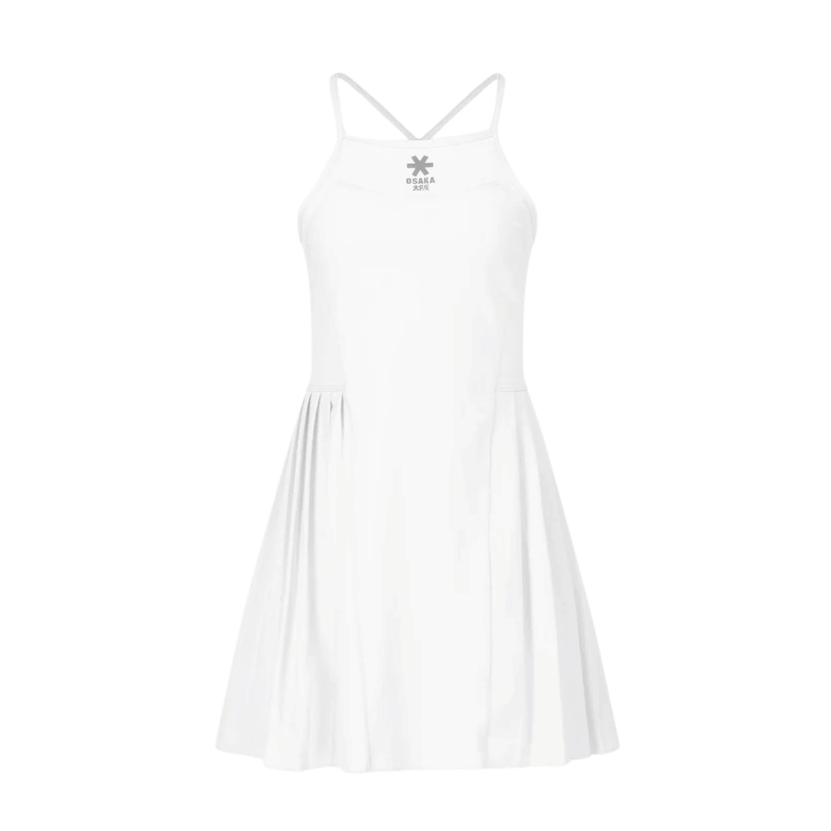 Osaka Women Pleated Tech Dress | White