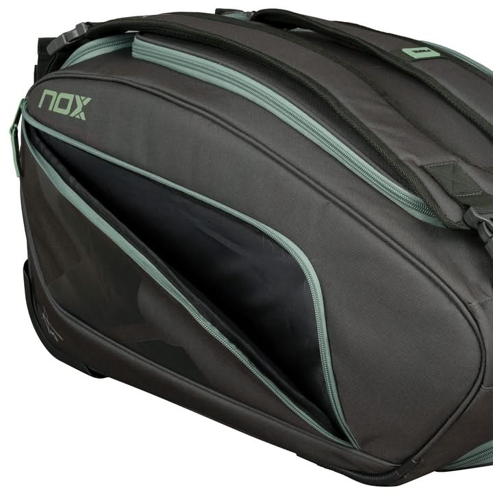 Nox AT10 Competition Trolley Backpack Black/Green Padel Bag