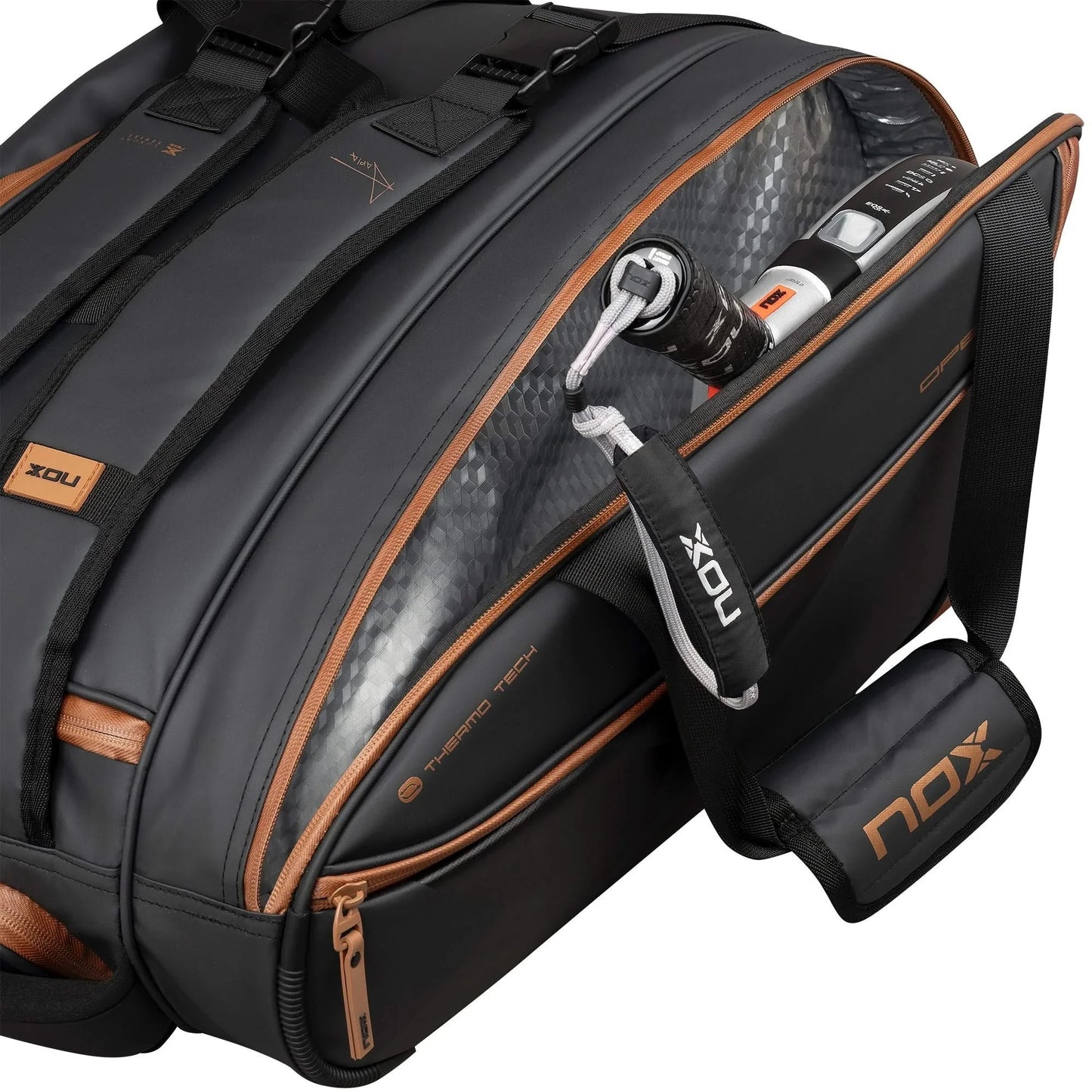 Nox Luxury Open Series Black/Brown Padel Bag