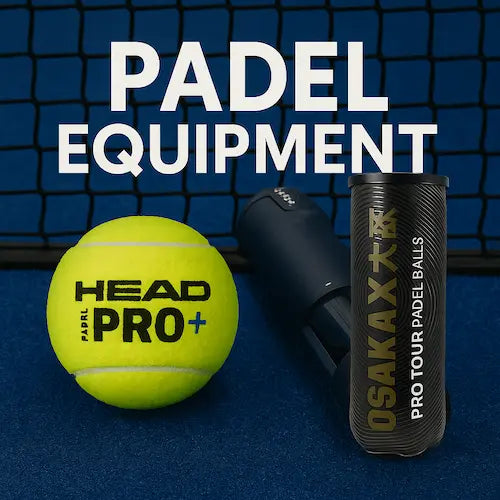 Padel equipment and padel balls