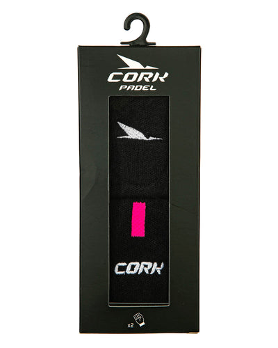 Women Sport Wristbands Black/Pink