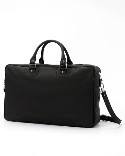 Cork Padel Vintage Leather Handbag Black/Silver