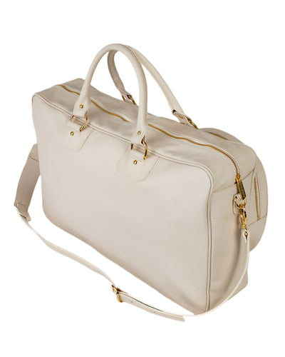 Vintage Leather Handbag White