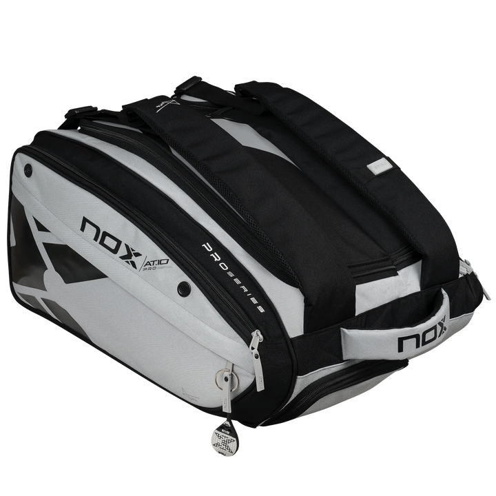 NOX AT10 Competition XL Compact Padel Bag in Grey/Black.