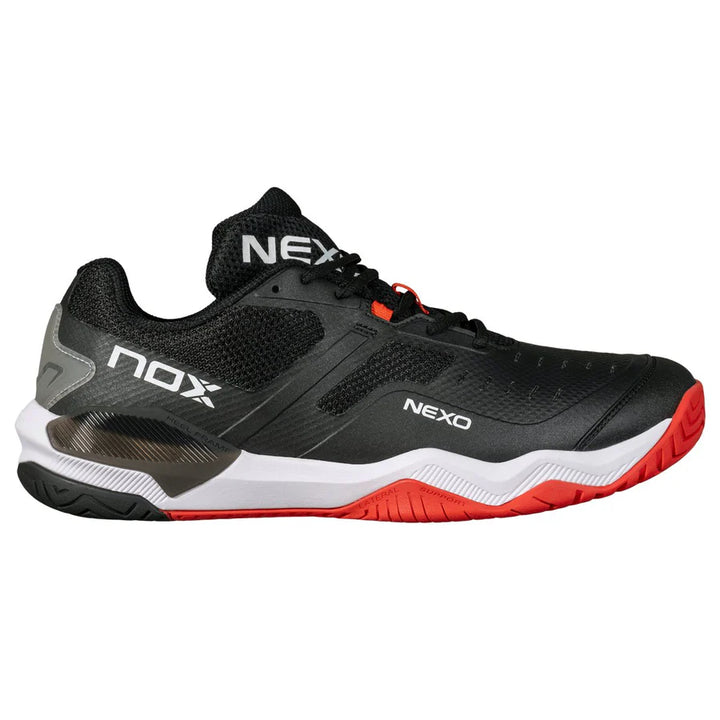 NOX Pickleball  Shoes  LUX NEXO Black/Lava Red