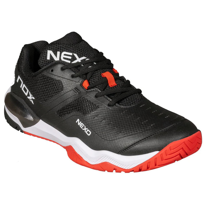 NOX Pickleball  Shoes  LUX NEXO Black/Lava Red