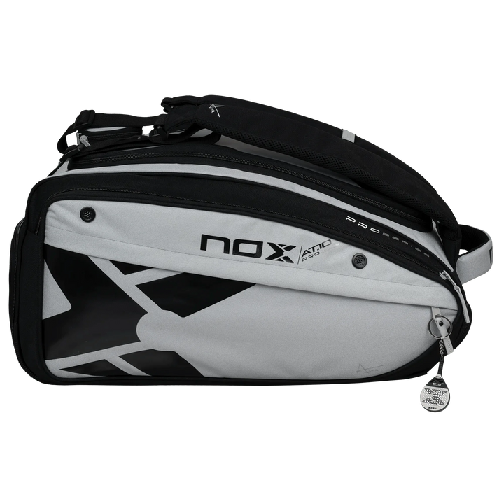 NOX AT10 Competition XL Compact Padel Bag in Grey/Black.