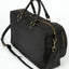 Vintage Leather Handbag Black/Gold