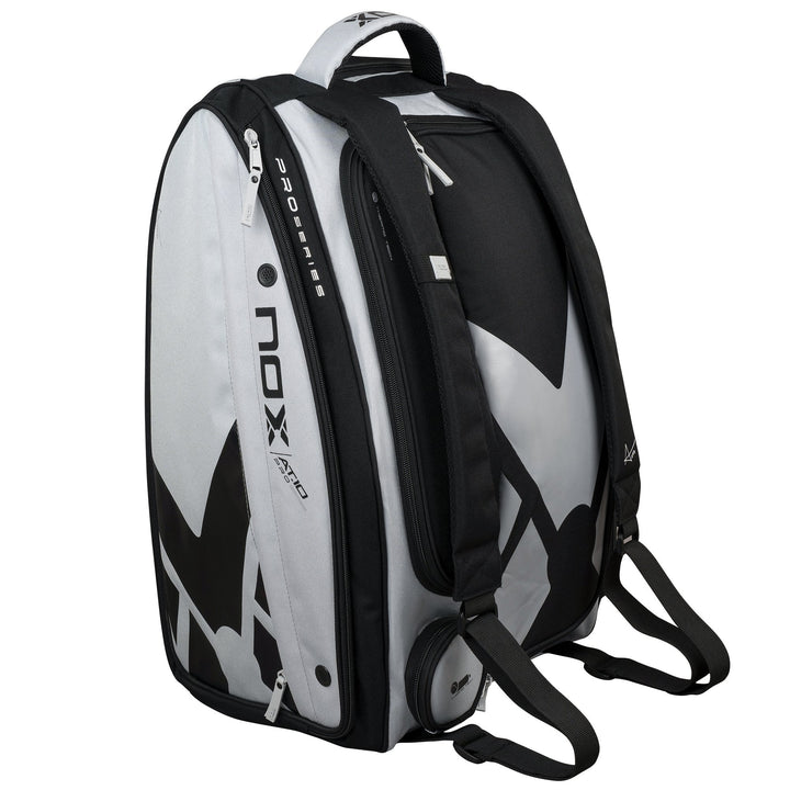 NOX AT10 Competition XL Compact Padel Bag in Grey/Black.