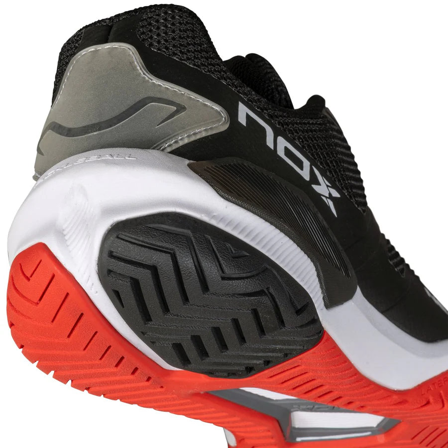 NOX Pickleball  Shoes  LUX NEXO Black/Lava Red