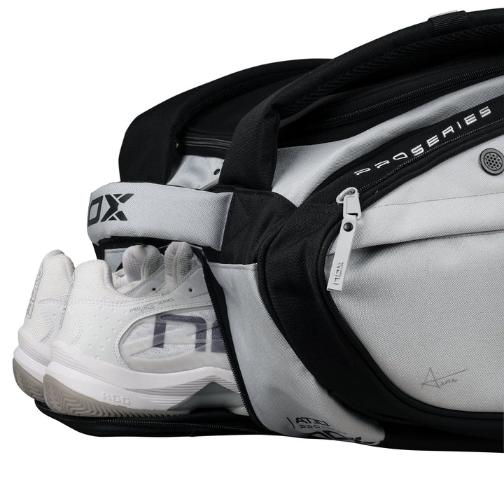 NOX AT10 Competition XL Compact Padel Bag in Grey/Black.