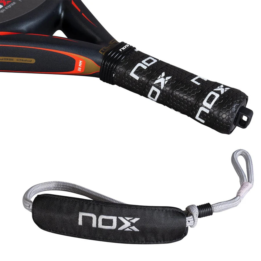 NOX ML10 PRO CUP ROUGH SURFACE EDITION. Miguel Lamperti's racket