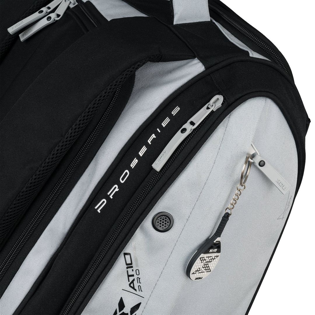 NOX AT10 Competition XL Compact Padel Bag in Grey/Black.