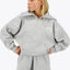 Osaka Women Half Zip Sweater | Heather Grey