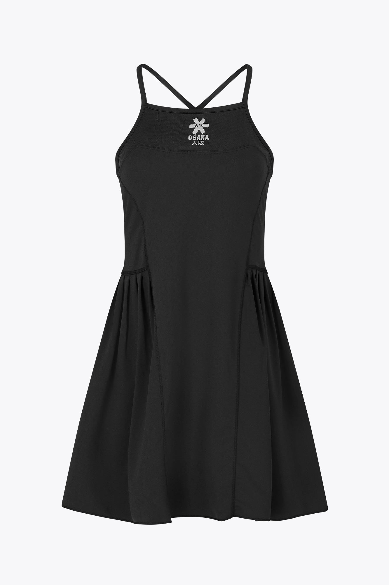 Osaka Women Pleated Tech Dress | Black