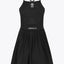 Osaka Women Pleated Tech Dress | Black