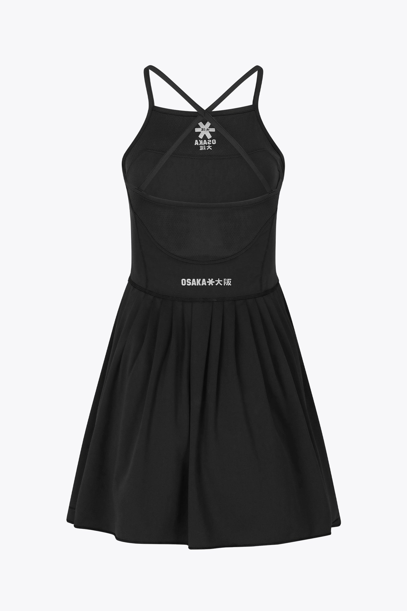 Osaka Women Pleated Tech Dress | Black