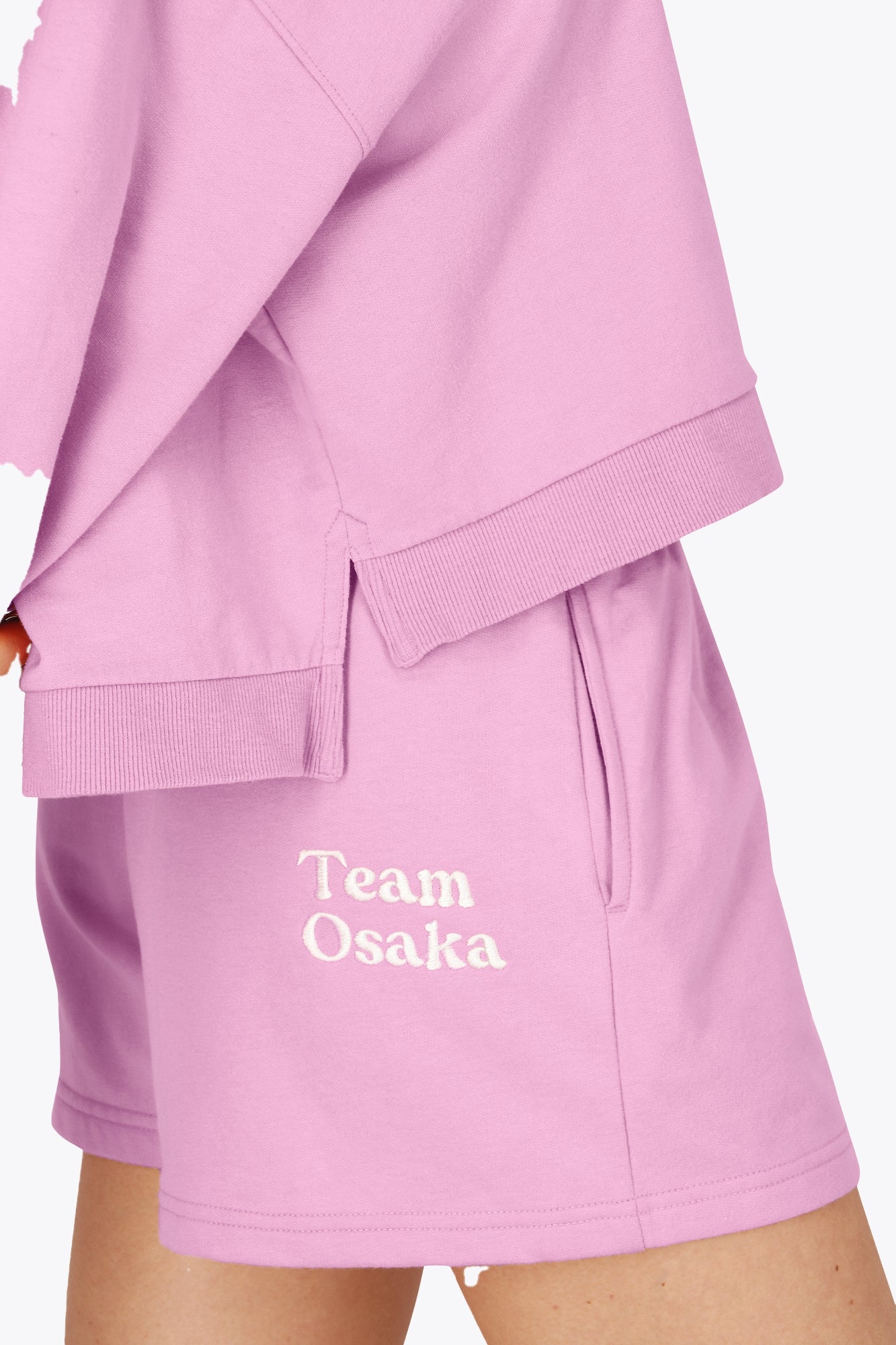 Osaka Women Cropped Sweater | Begonia Pink
