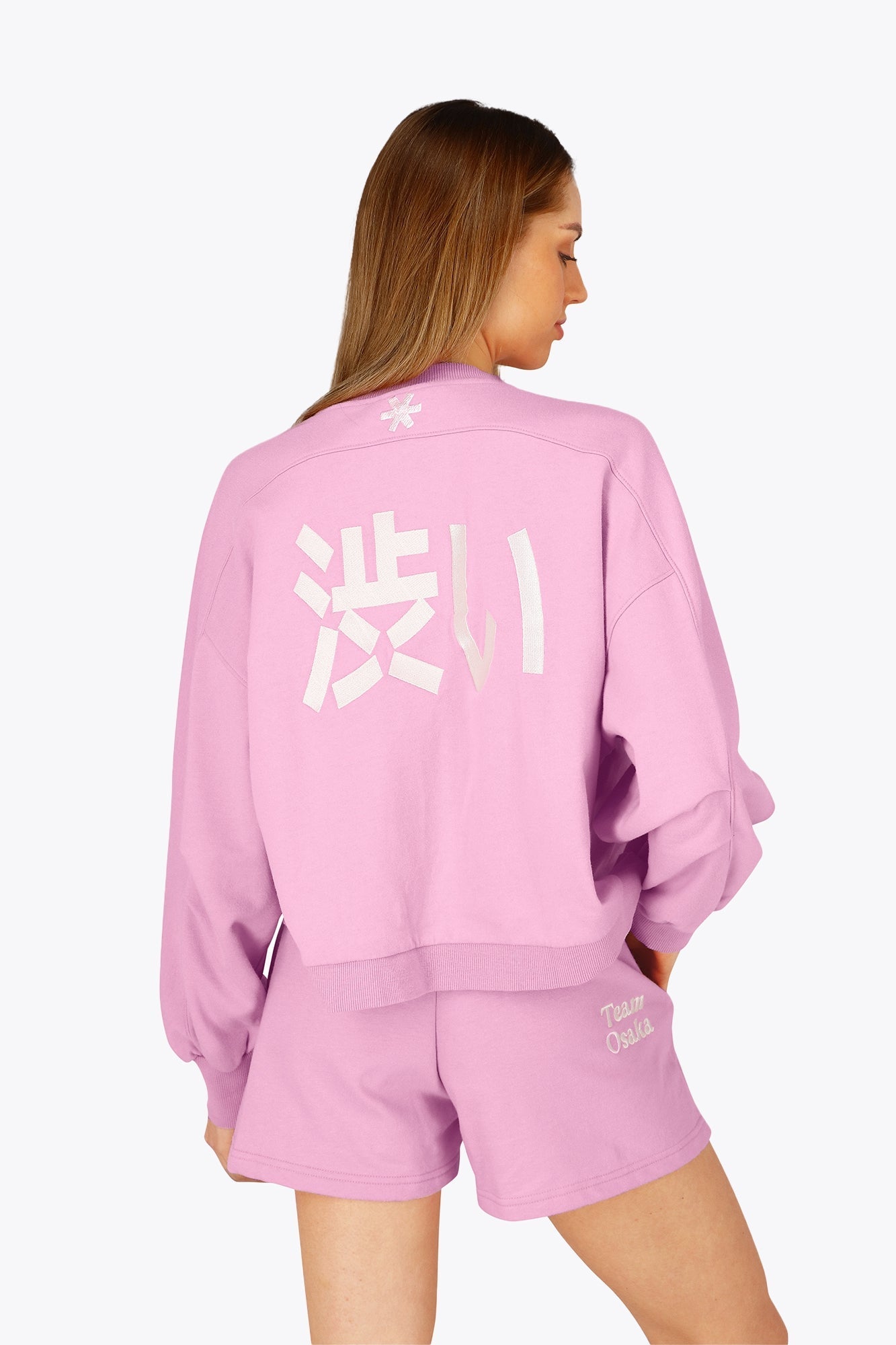 Osaka Women Cropped Sweater | Begonia Pink