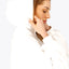 Osaka Women Cropped Hoodie | White