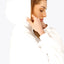 Osaka Women Cropped Hoodie | White