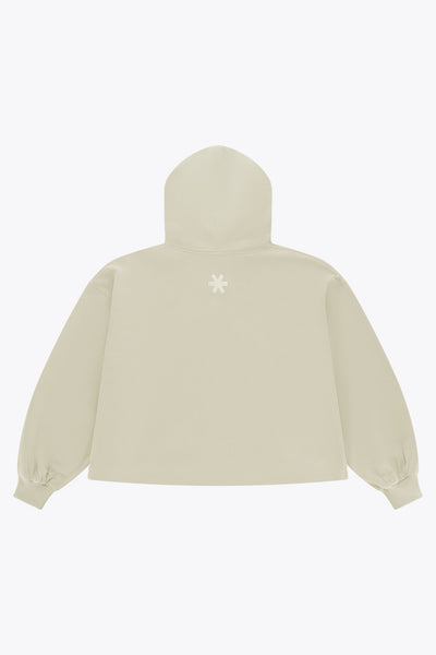 Osaka Women Cropped Hoodie | Warm Grey