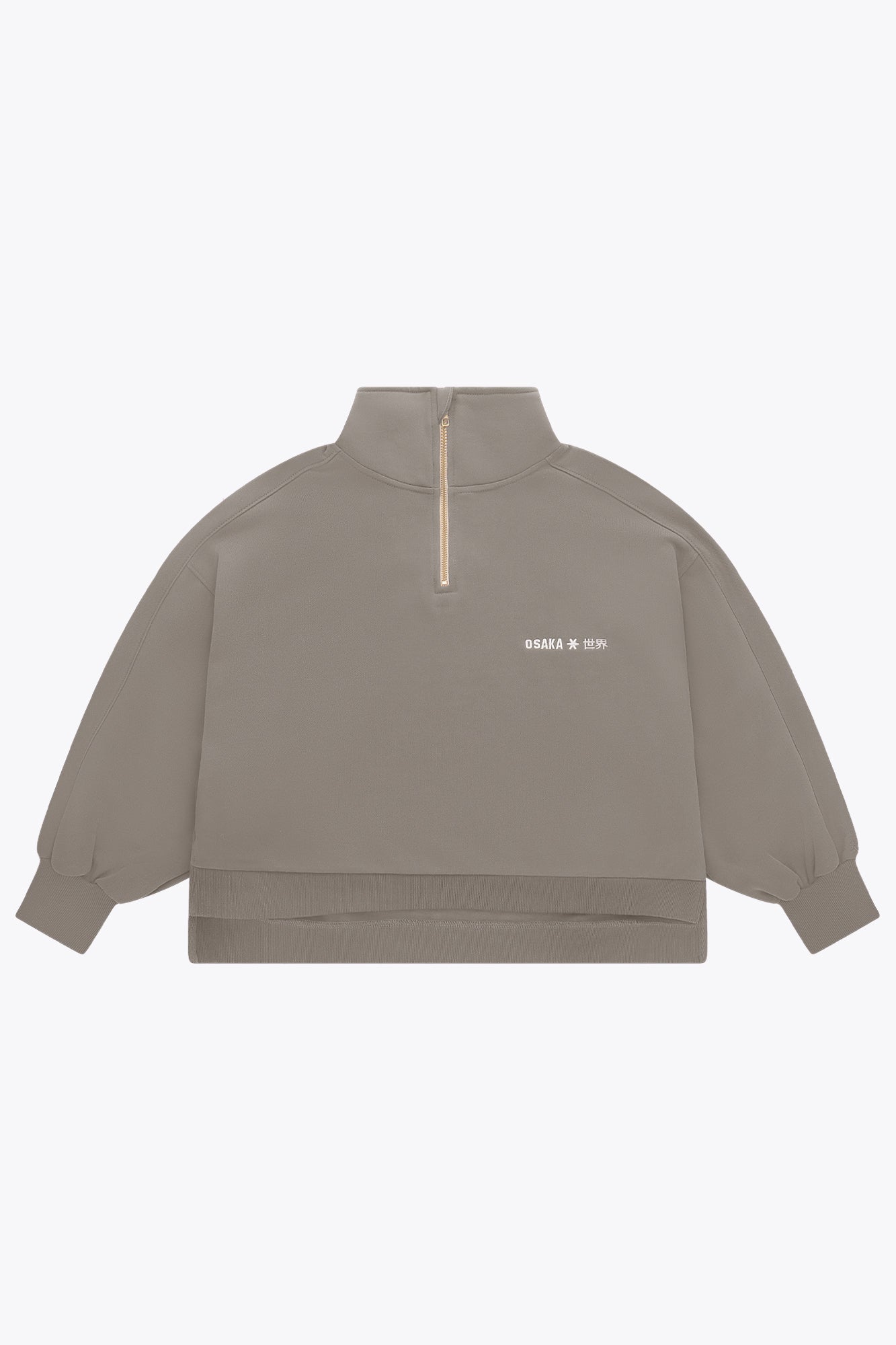 Osaka Women Cropped Half Zip Sweater | Cloudburst