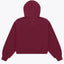 Osaka Women Cropped Full Zip Hoodie | Cherry Lacquer