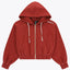 Osaka Women Cropped Full Zip Hoodie | Brunette