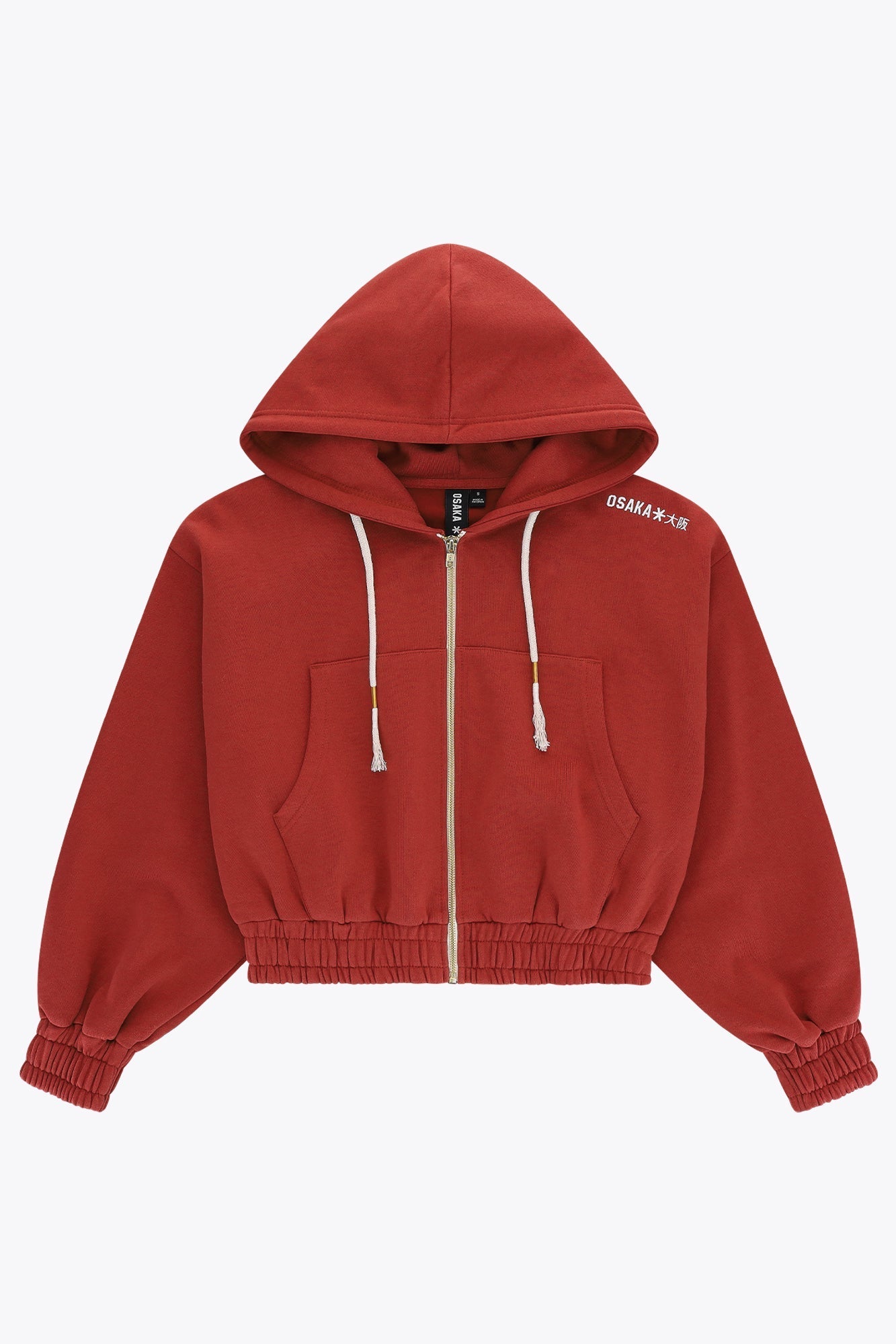 Osaka Women Cropped Full Zip Hoodie | Brunette