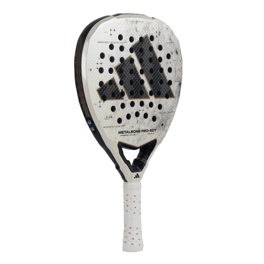 Adidas metalbone padel racket on a white background