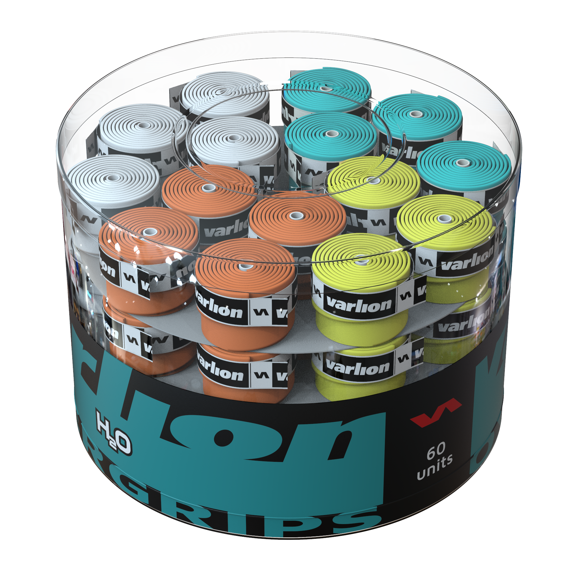 Varlion Overgrip H20 60 Pack Multicolor-Overgrip-Varlion-Casas Padel