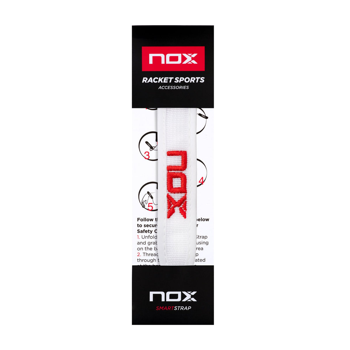 NOX SmartStrap® safety cord LUXURY white-Safety Strap-NOX-Casas Padel