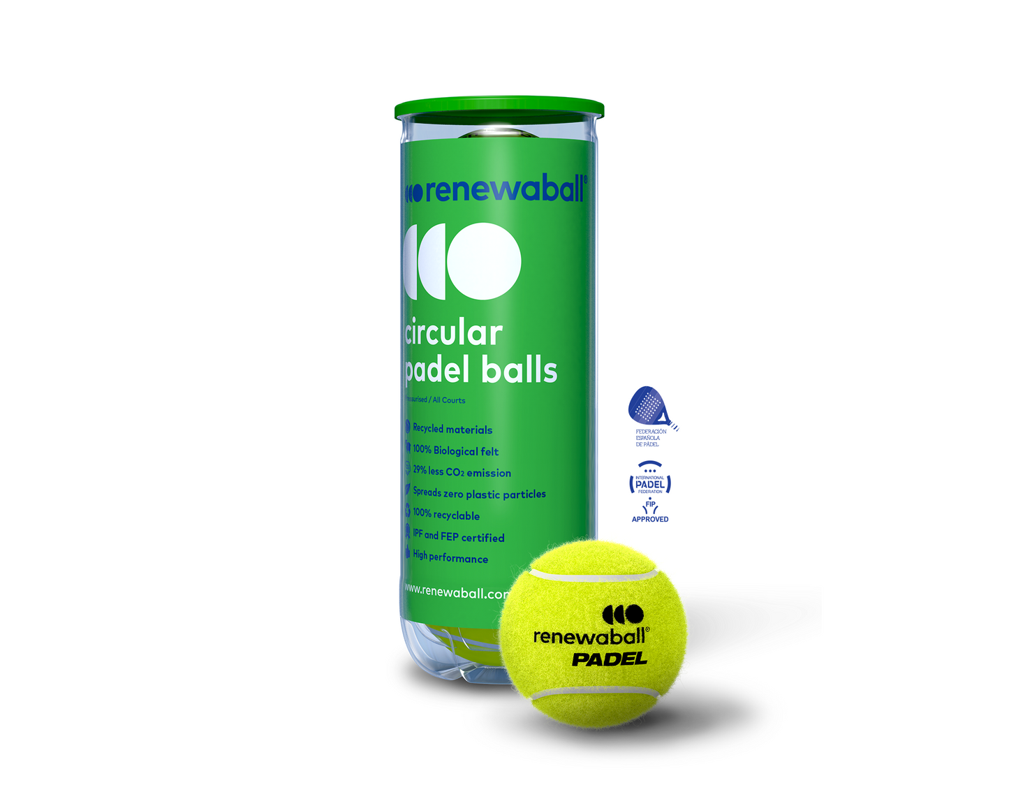 Circular Eco-Friendly Padel Balls - ITF & IPF Approved | Renewaball