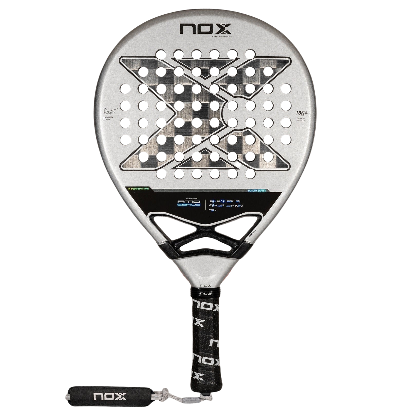 NOX Padel Racket AT10 Genius 18K by Agustin Tapia 24 - Casas Padel