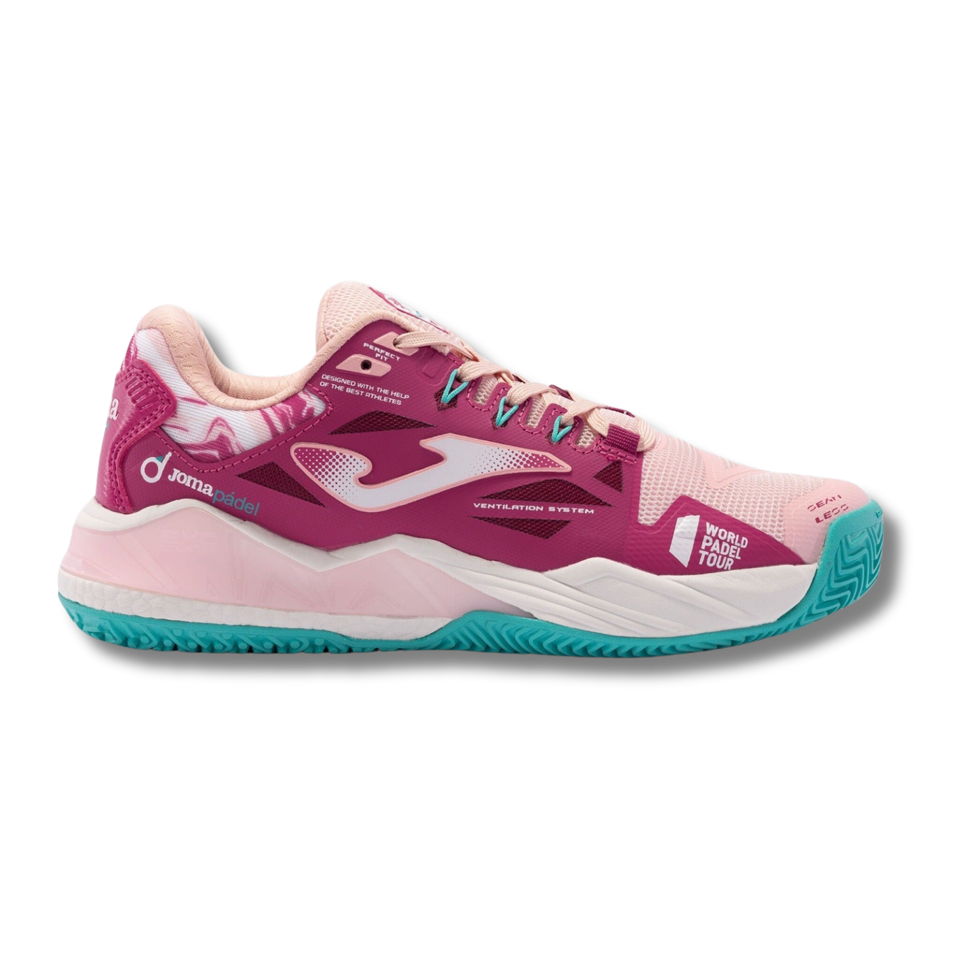 Joma T.SPIN Lady 2313 PINK Padel Shoe