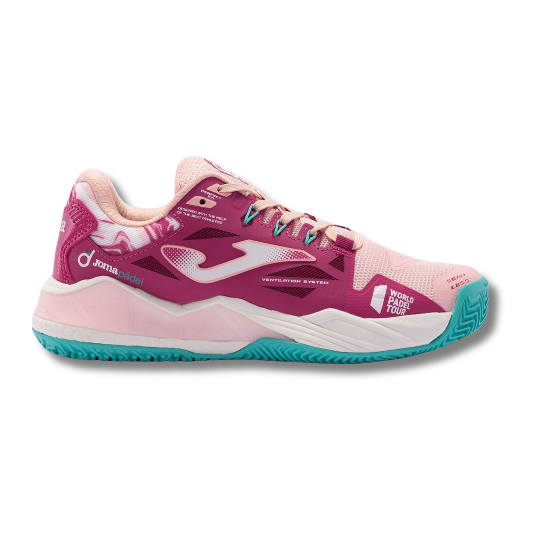 Joma T.SPIN Lady 2313 PINK Padel Shoe-Shoes-Joma-Casas Padel