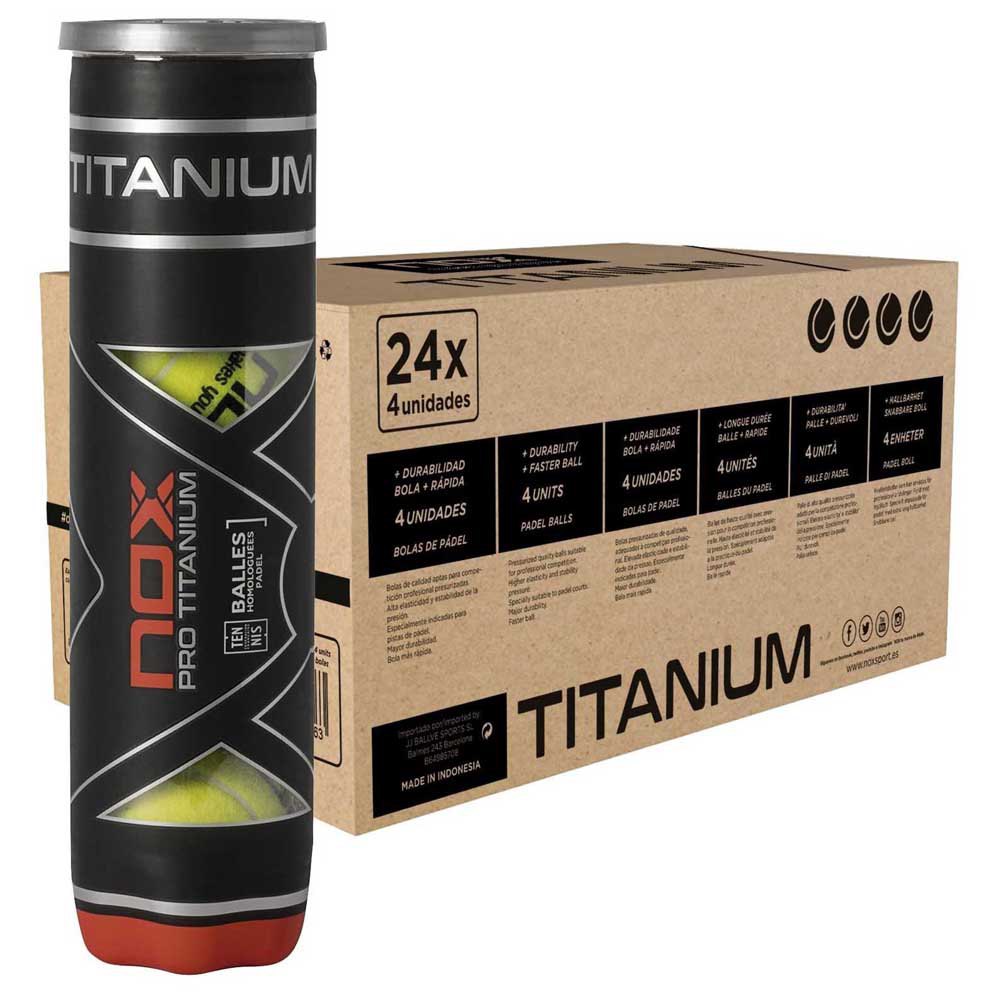NOX Pro Titanium Padel Balls X4-Balls-NOX-Casas Padel