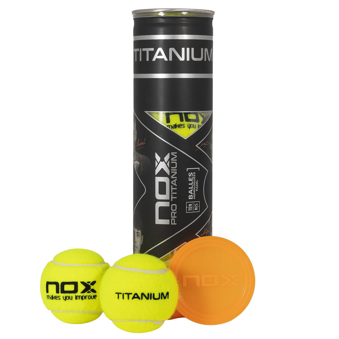 NOX Pro Titanium Padel Balls X4-Balls-NOX-Casas Padel