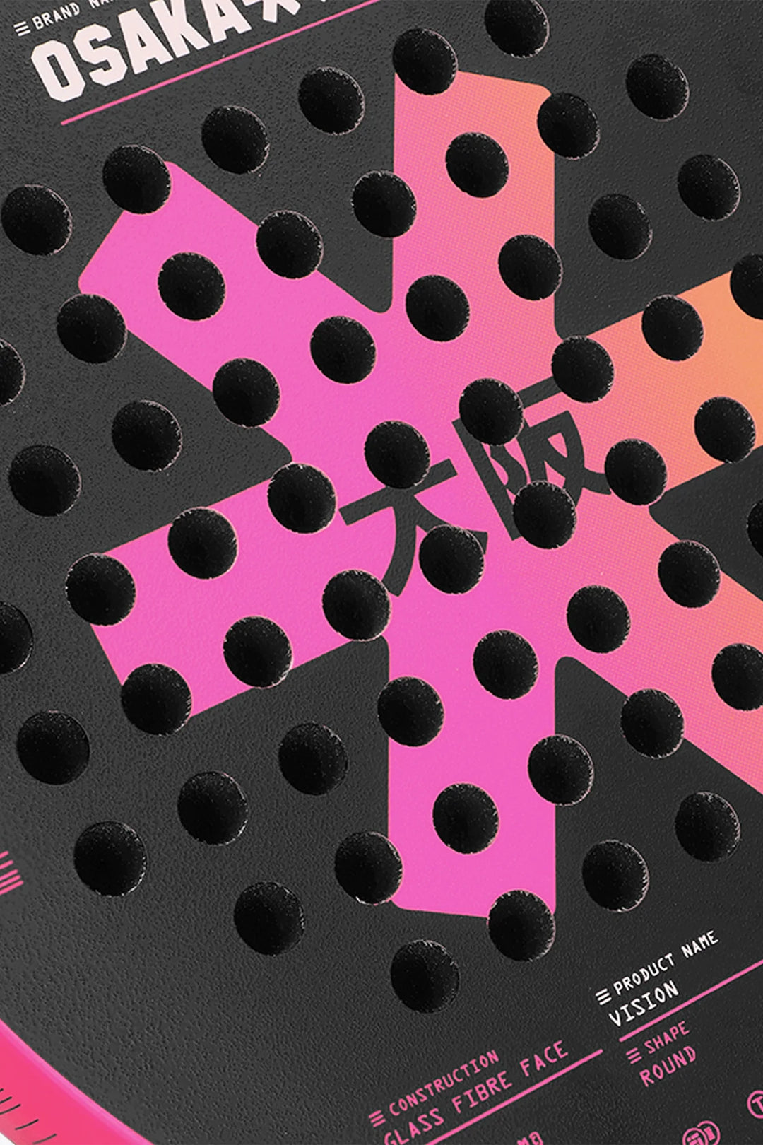 Osaka Padel Racket Vision - Control  Fluo Pink 2025