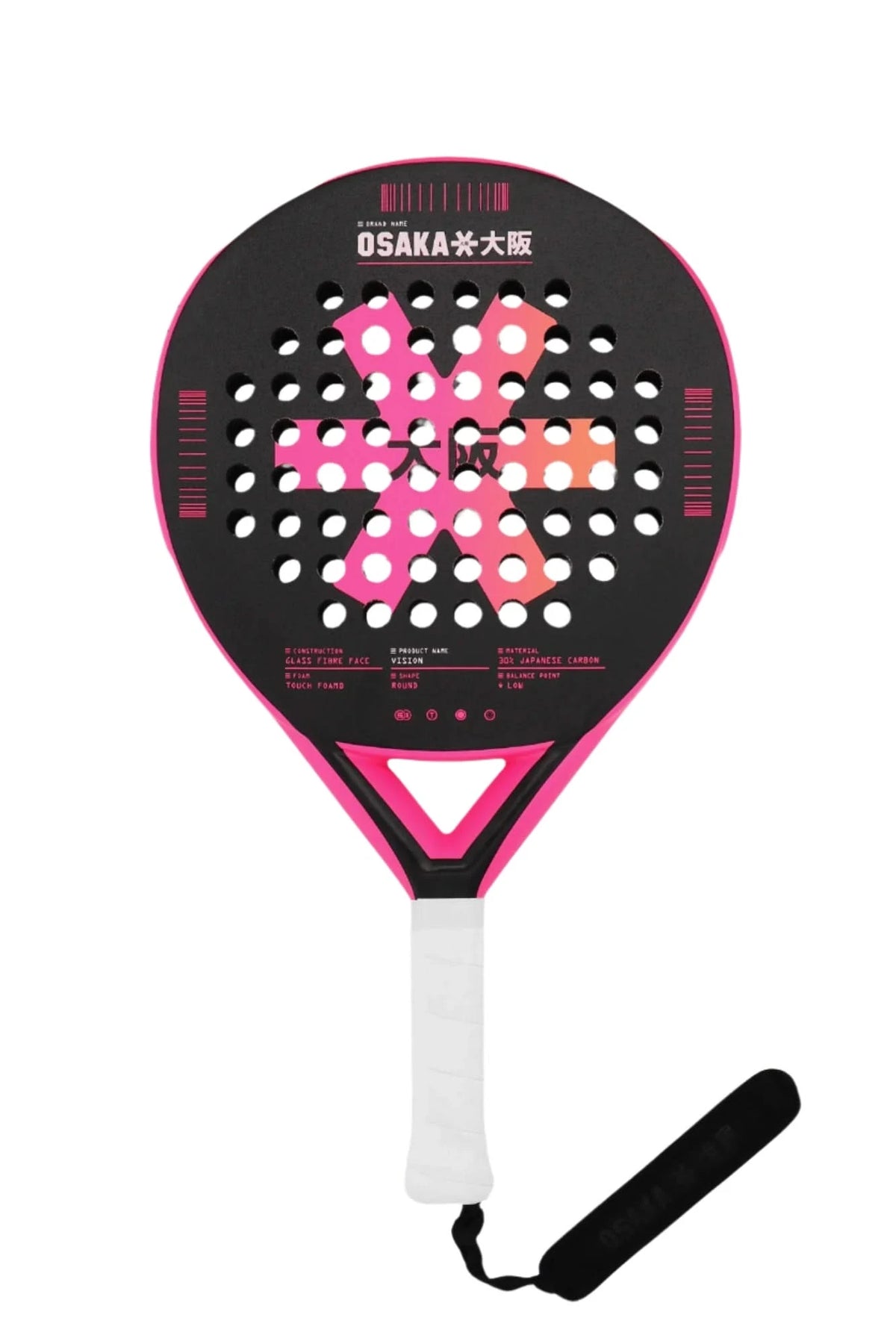 Osaka Padel Racket Vision - Control Fluo Pink 2025