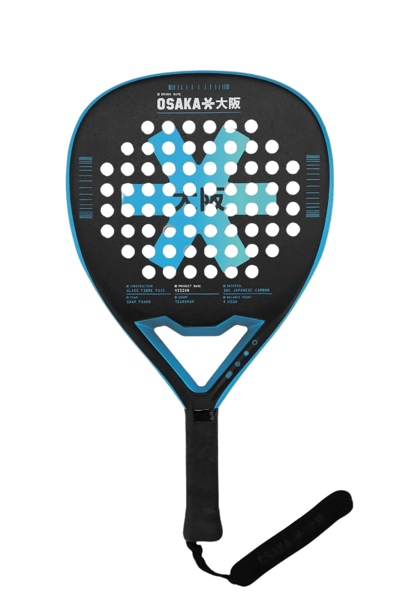 Osaka Padel Racket Vision Power Electric Blue 2025
