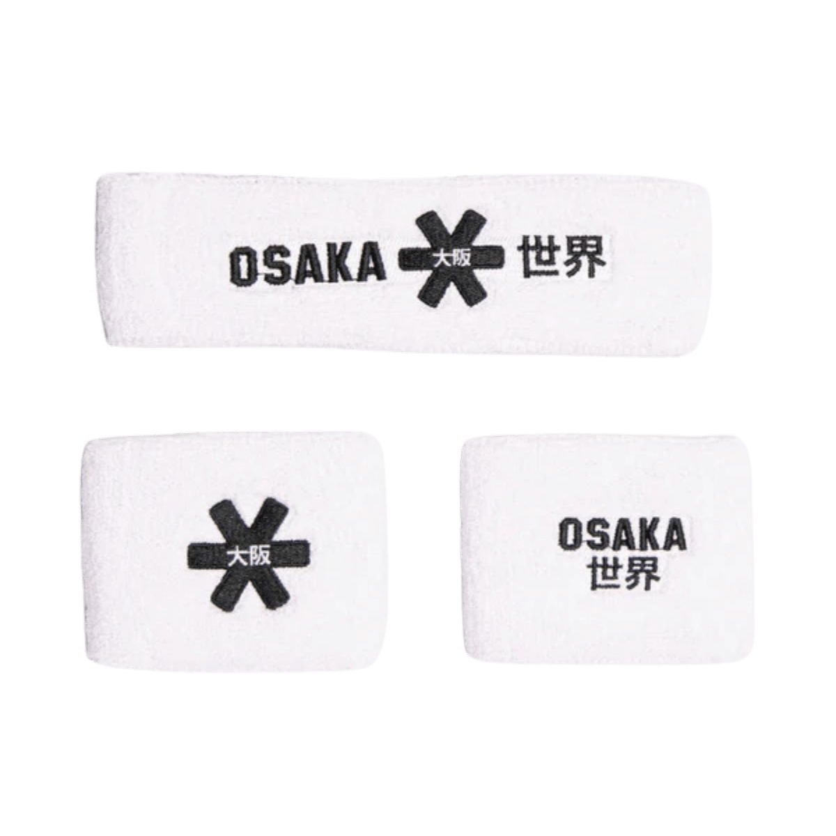 Osaka Sweatband Set | White