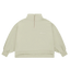 Osaka Women Cropped Half Zip Sweater | Warm Grey
